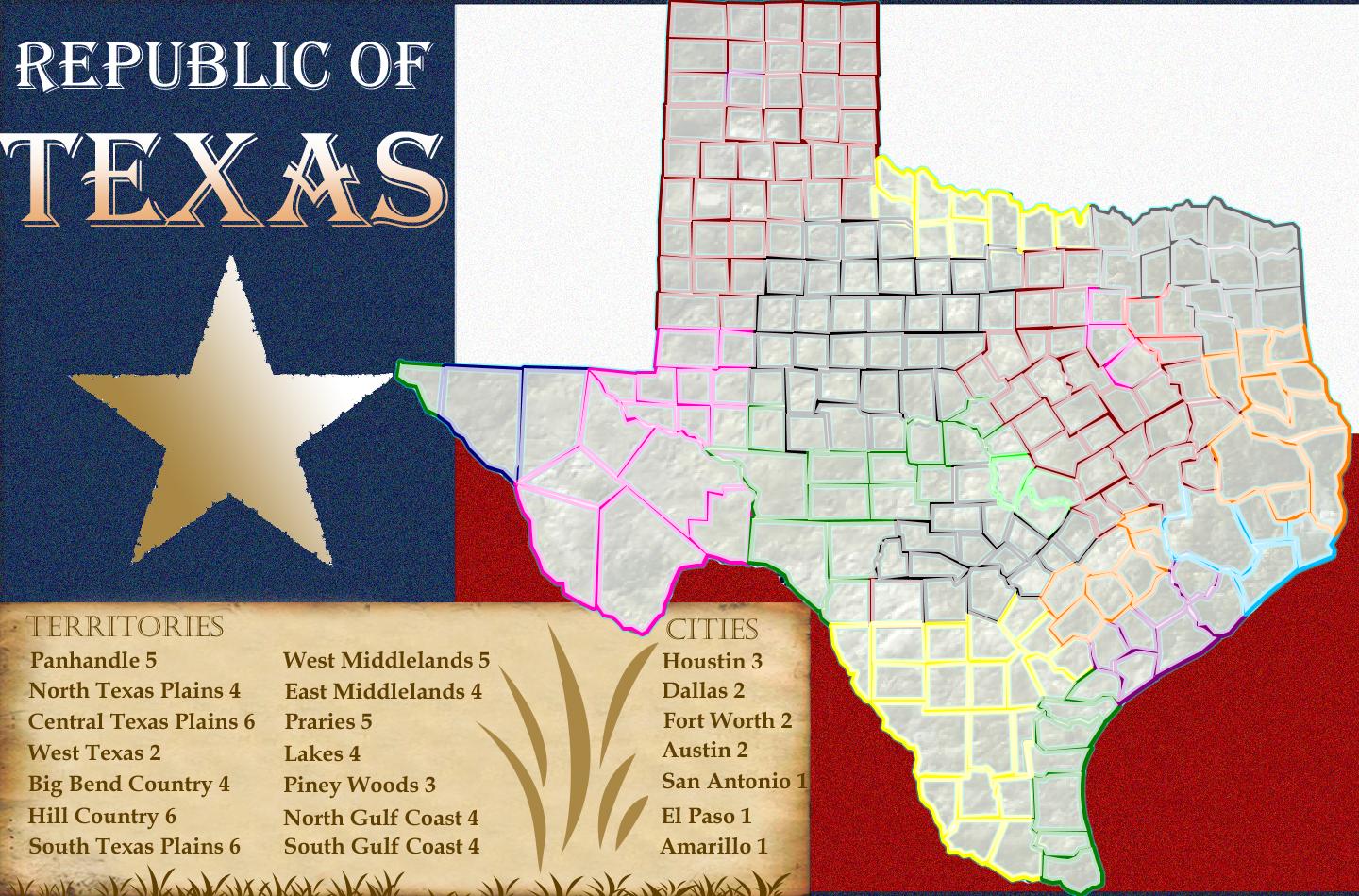 Republic of Texas Map